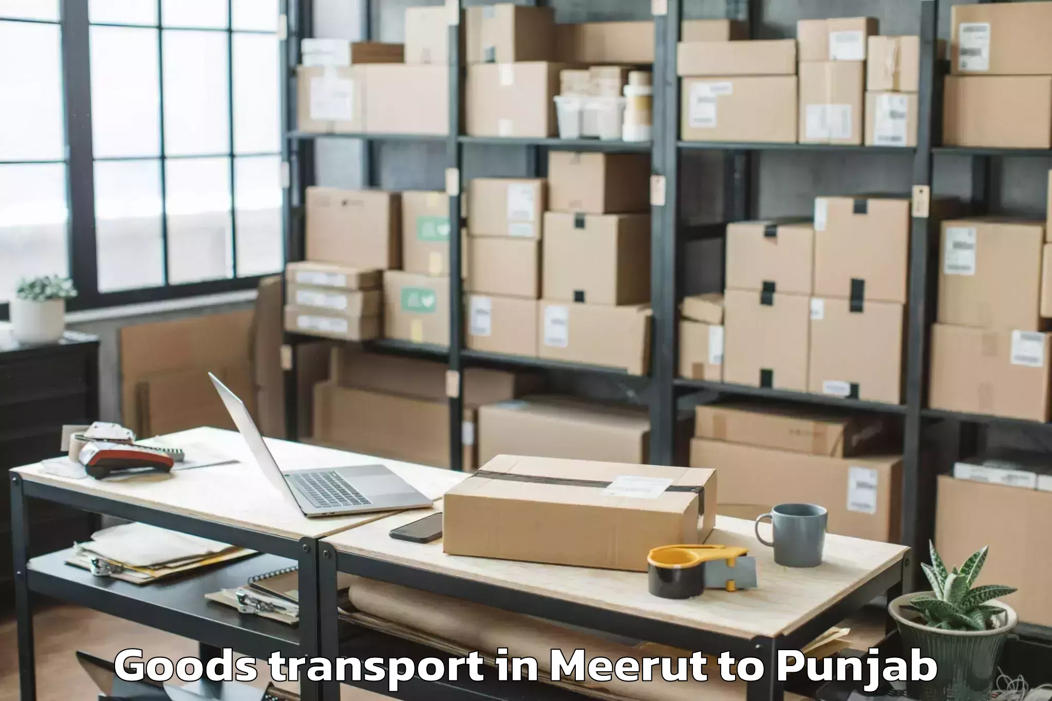 Professional Meerut to Amritsar Airport Atq Goods Transport